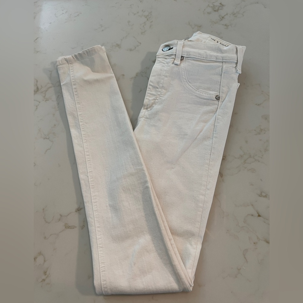 Rag & bone blanc high rise skinny jean